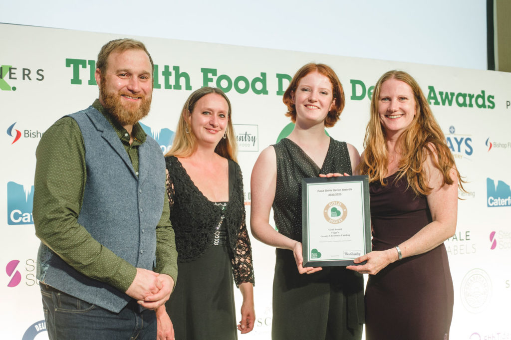 Figgy's Collecting their Food Drink Devon Award 2022